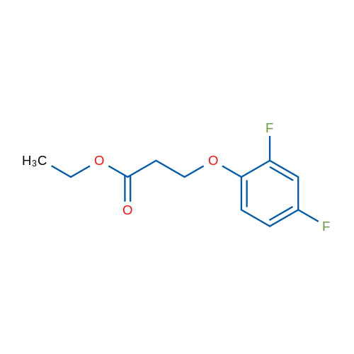 Ethyl 3-(2,4-difluorophenoxy)propanoate 1g
