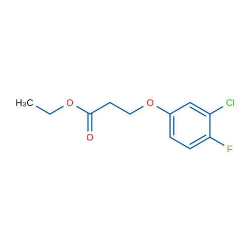 Ethyl 3-(3-chloro-4-fluorophenoxy)propanoate 1g
