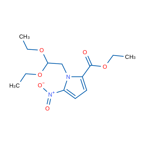 Ethyl 1-(2,2-diethoxyethyl)-5-nitro-1H-pyrrole-2-carboxylate 250mg