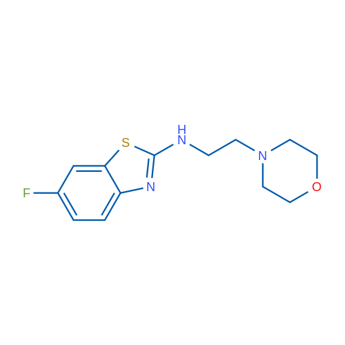 6-fluoro-N-(2-morpholin-4-ylethyl)-1,3-benzothiazol-2-amine 250mg