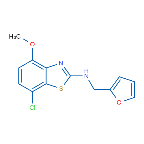 7-chloro-N-(2-furylmethyl)-4-methoxy-1,3-benzothiazol-2-amine 1g