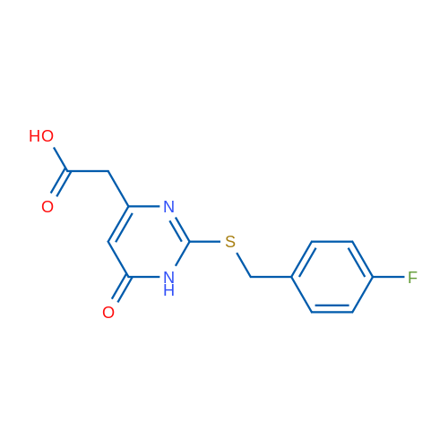(2-[(4-Fluorobenzyl)thio]-6-oxo-1,6-dihydropyrimidin-4-yl)acetic acid 1g
