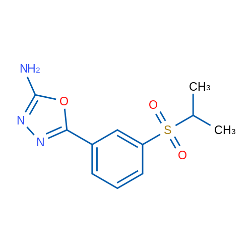 5-[3-(isopropylsulfonyl)phenyl]-1,3,4-oxadiazol-2-amine 1g
