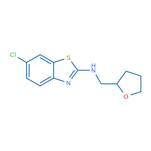 6-chloro-N-(tetrahydrofuran-2-ylmethyl)-1,3-benzothiazol-2-amine 10g