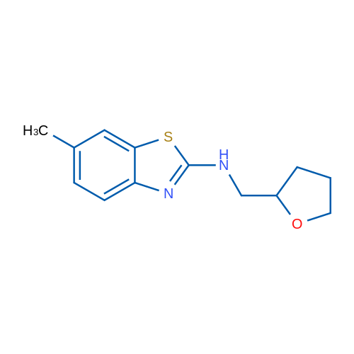 6-methyl-N-(tetrahydrofuran-2-ylmethyl)-1,3-benzothiazol-2-amine 10g