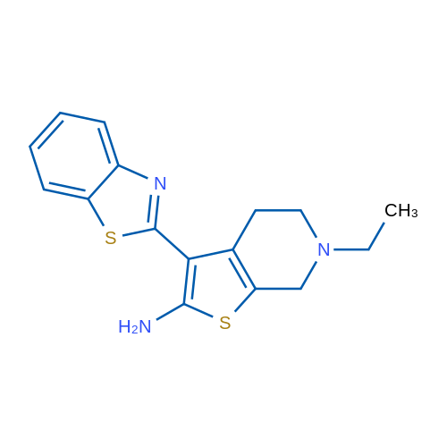 3-(1,3-benzothiazol-2-yl)-6-ethyl-4,5,6,7-tetrahydrothieno[2,3-c]pyridin-2-amine 1g