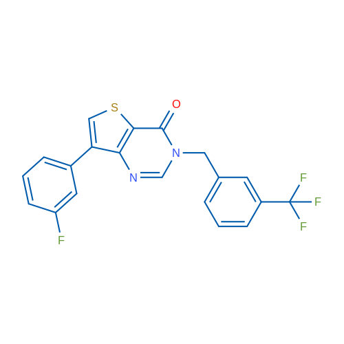 7-(3-Fluorophenyl)-3-{[3-(trifluoromethyl)phenyl]methyl}-3H,4H-thieno[3,2-d]pyrimidin-4-one 1g