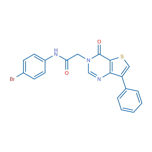 N-(4-Bromophenyl)-2-{4-oxo-7-phenyl-3H,4H-thieno[3,2-d]pyrimidin-3-yl}acetamide 1g