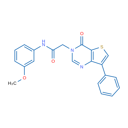 N-(3-Methoxyphenyl)-2-{4-oxo-7-phenyl-3H,4H-thieno[3,2-d]pyrimidin-3-yl}acetamide 1g