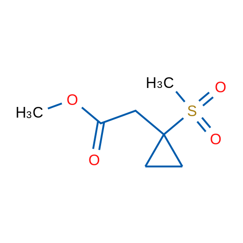 Methyl 2-(1-(methylsulfonyl)cyclopropyl)acetate 1g