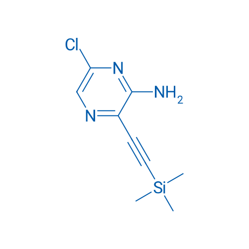 6-Chloro-3-((trimethylsilyl)ethynyl)pyrazin-2-amine 1g