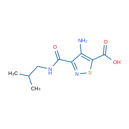 4-Amino-3-(isobutylcarbamoyl)isothiazole-5-carboxylic acid 1g