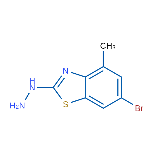 6-bromo-2-hydrazino-4-methyl-1,3-benzothiazole 10g