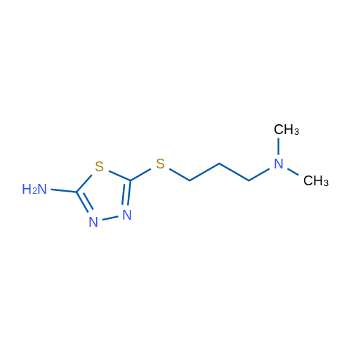 5-((3-(Dimethylamino)propyl)thio)-1,3,4-thiadiazol-2-amine 1g