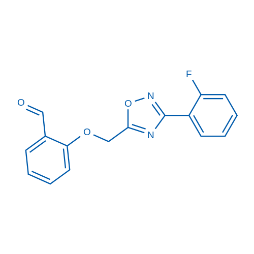 2-((3-(2-Fluorophenyl)-1,2,4-oxadiazol-5-yl)methoxy)benzaldehyde 1g