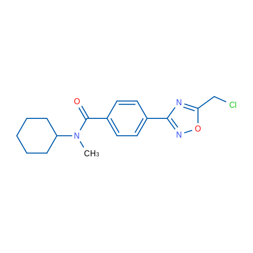 4-(5-(Chloromethyl)-1,2,4-oxadiazol-3-yl)-N-cyclohexyl-N-methylbenzamide 1g
