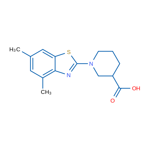 1-(4,6-Dimethylbenzo[d]thiazol-2-yl)piperidine-3-carboxylic acid 1g