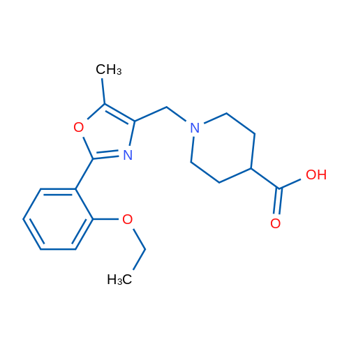 1-((2-(2-Ethoxyphenyl)-5-methyloxazol-4-yl)methyl)piperidine-4-carboxylic acid 1g