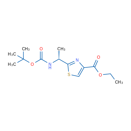 (R)-Ethyl 2-(1-((tert-butoxycarbonyl)amino)ethyl)thiazole-4-carboxylate 1g