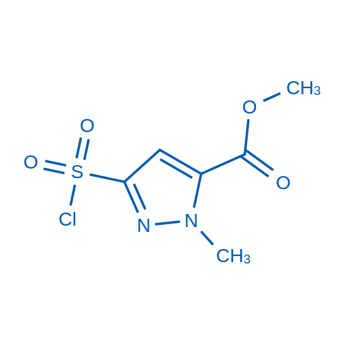Methyl 3-(chlorosulfonyl)-1-methyl-1H-pyrazole-5-carboxylate 100mg