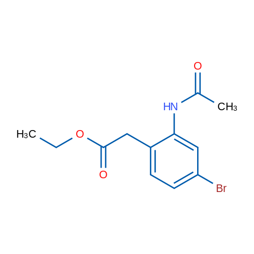 (2-Acetylamino-4-bromo-phenyl)-acetic acid ethyl ester 1g