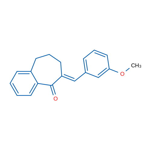 (6E)-6-[(3-Methoxyphenyl)methylidene]-6,7,8,9-tetrahydro-5H-benzo[7]annulen-5-one 1g