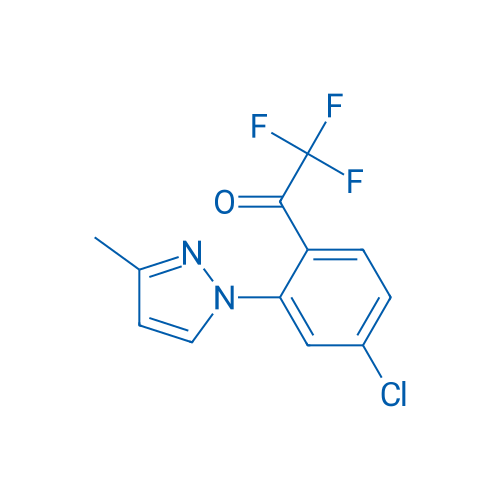 1-(4-Chloro-2-(3-methyl-1H-pyrazol-1-yl)phenyl)-2,2,2-trifluoroethanone 250mg