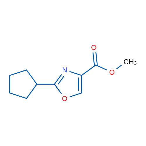Methyl 2-cyclopentyloxazole-4-carboxylate 1g