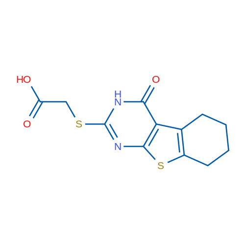 2-((4-Oxo-3,4,5,6,7,8-hexahydrobenzo[4,5]thieno[2,3-d]pyrimidin-2-yl)thio)acetic acid 1g