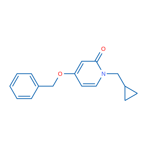 4-(Benzyloxy)-1-(cyclopropylmethyl)pyridin-2(1H)-one 1g