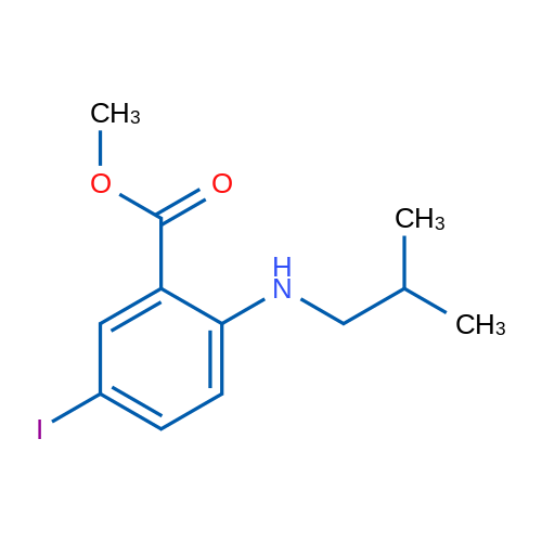 Methyl 5-iodo-2-(isobutylamino)benzoate 1g