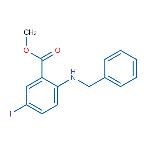 Methyl 2-(benzylamino)-5-iodobenzoate 1g