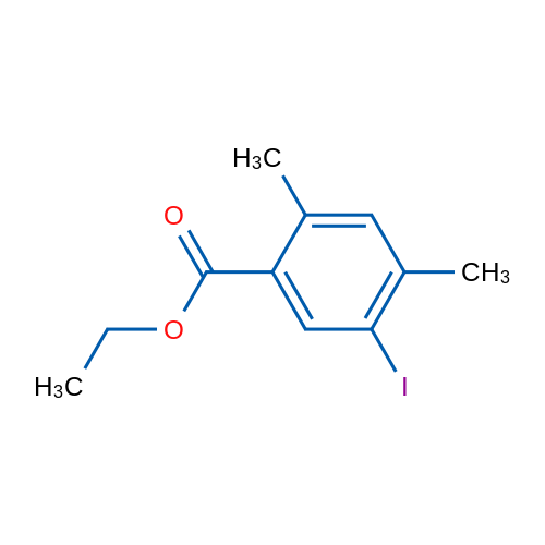 Ethyl 5-iodo-2,4-dimethylbenzoate 1g