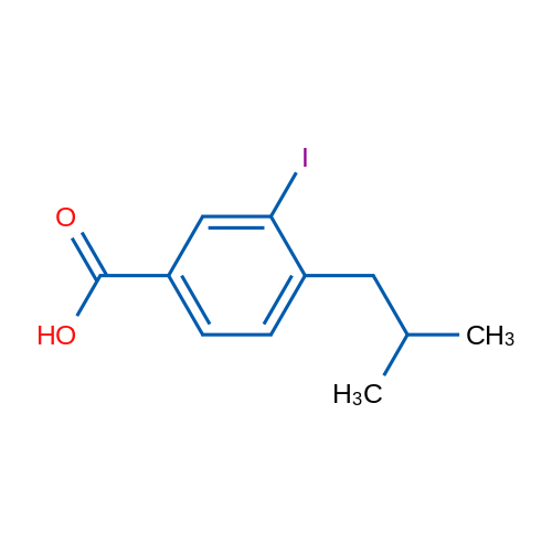 3-Iodo-4-isobutylbenzoic acid 1g