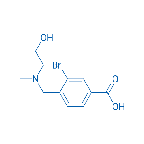 3-Bromo-4-(((2-hydroxyethyl)(methyl)amino)methyl)benzoic acid 1g