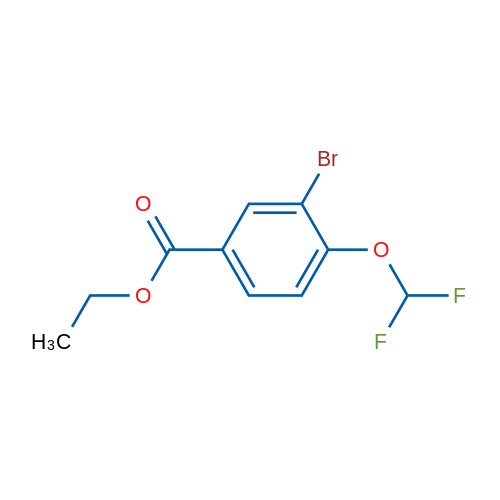 Ethyl 3-bromo-4-(difluoromethoxy)benzoate 1g
