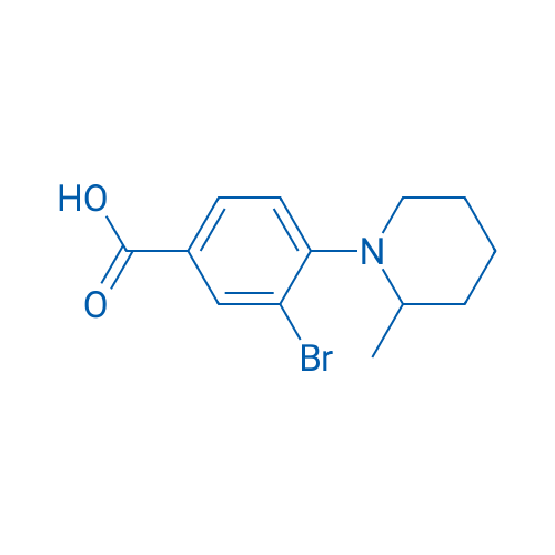 3-Bromo-4-(2-methylpiperidin-1-yl)benzoic acid 1g