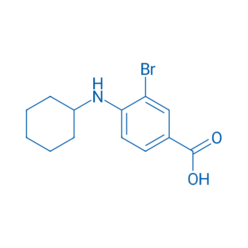 3-Bromo-4-(cyclohexylamino)benzoic acid 1g