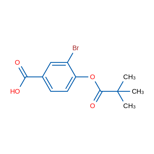3-Bromo-4-(pivaloyloxy)benzoic acid 1g