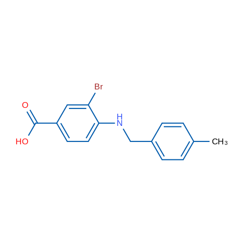 3-Bromo-4-((4-methylbenzyl)amino)benzoic acid 1g