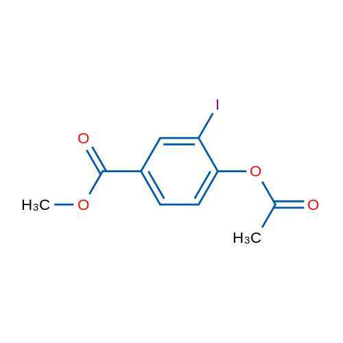 Methyl 4-acetoxy-3-iodobenzoate 1g