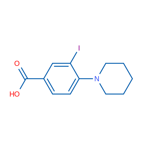 3-Iodo-4-(piperidin-1-yl)benzoic acid 1g