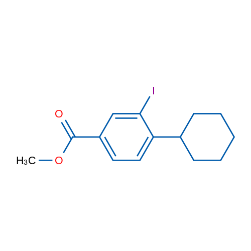 Methyl 4-cyclohexyl-3-iodobenzoate 1g