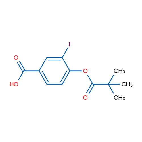 3-Iodo-4-(pivaloyloxy)benzoic acid 1g