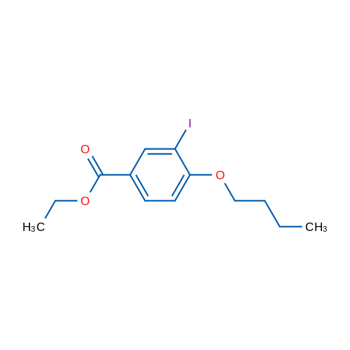 Ethyl 4-butoxy-3-iodobenzoate 1g