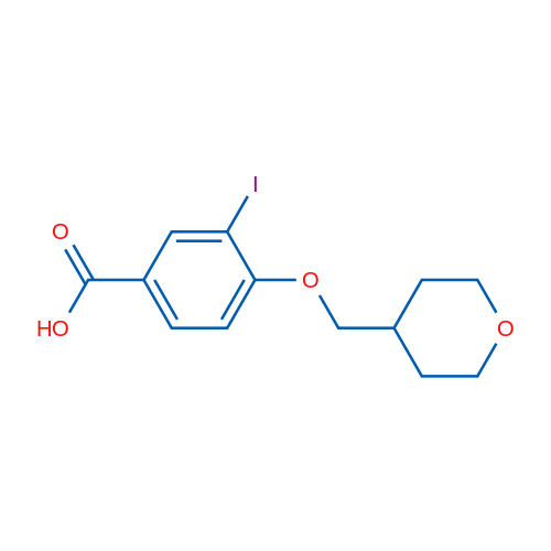 3-Iodo-4-((tetrahydro-2H-pyran-4-yl)methoxy)benzoic acid 1g