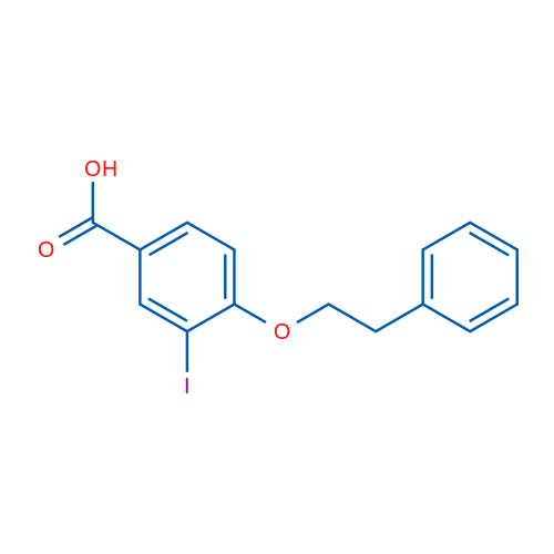 3-Iodo-4-phenethoxybenzoic acid 1g