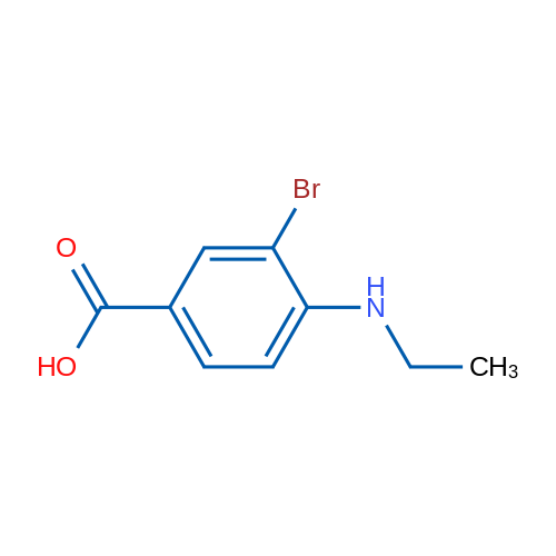 3-Bromo-4-(ethylamino)benzoic acid 1g