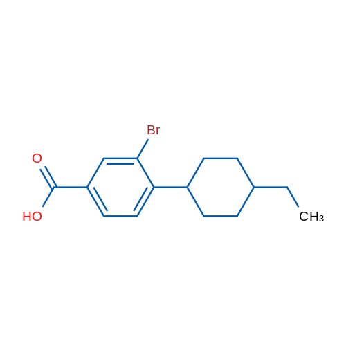 3-Bromo-4-(4-ethylcyclohexyl)benzoic acid 1g