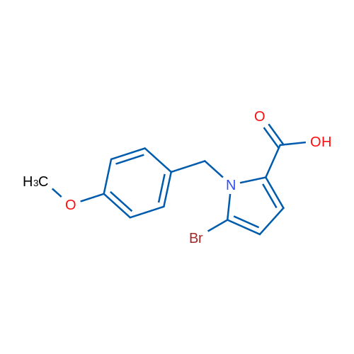 5-Bromo-1-(4-methoxybenzyl)-1H-pyrrole-2-carboxylic acid 5g